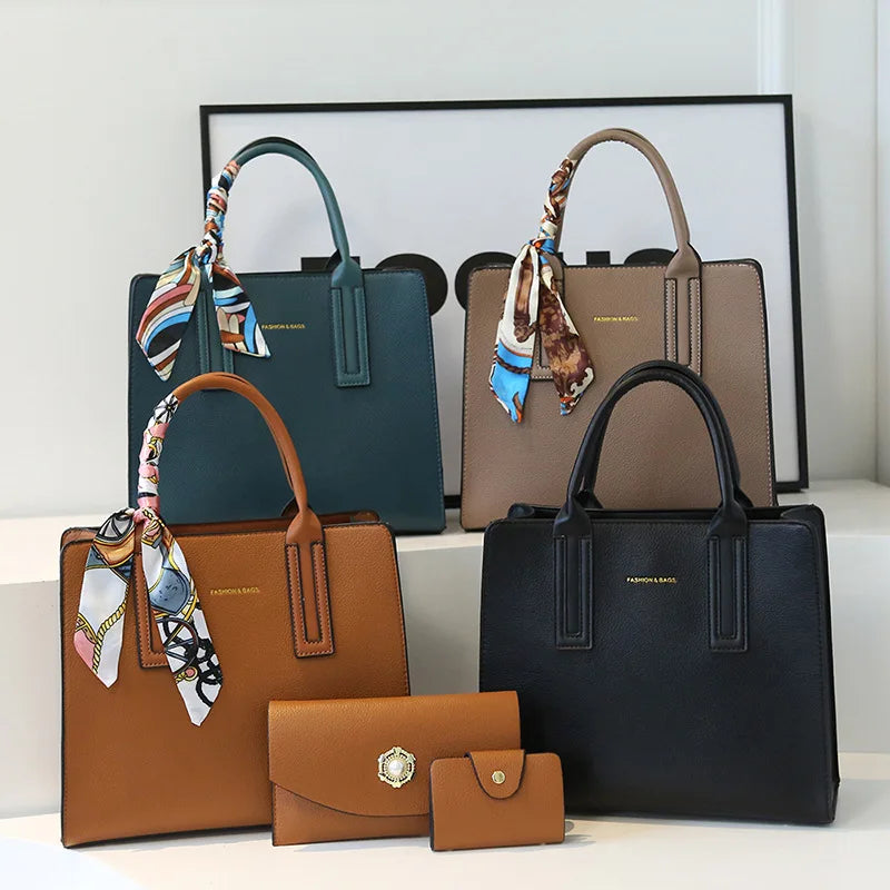 Cross-border 2025 New Women's Fashion Luxury Durable Waterproof Handbag Large Capacity Shoulder Crossbody Bag Zipper Closure