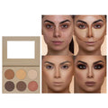Wholesale 6 Color Makeup Cosmetics Powder Contour Palette Private Label Contouring Pallet Makeup