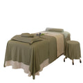 Green New Fashion Design Super Soft SPA Bedspread Modern Custom Beauty Bedspread Salon Bedding Sets