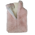 Sample Support Australian Sheepskin Shearling Cover 2 L Rubber Reusable Hot Water Bottle Lambswool Bottle Cover for Hand Warming