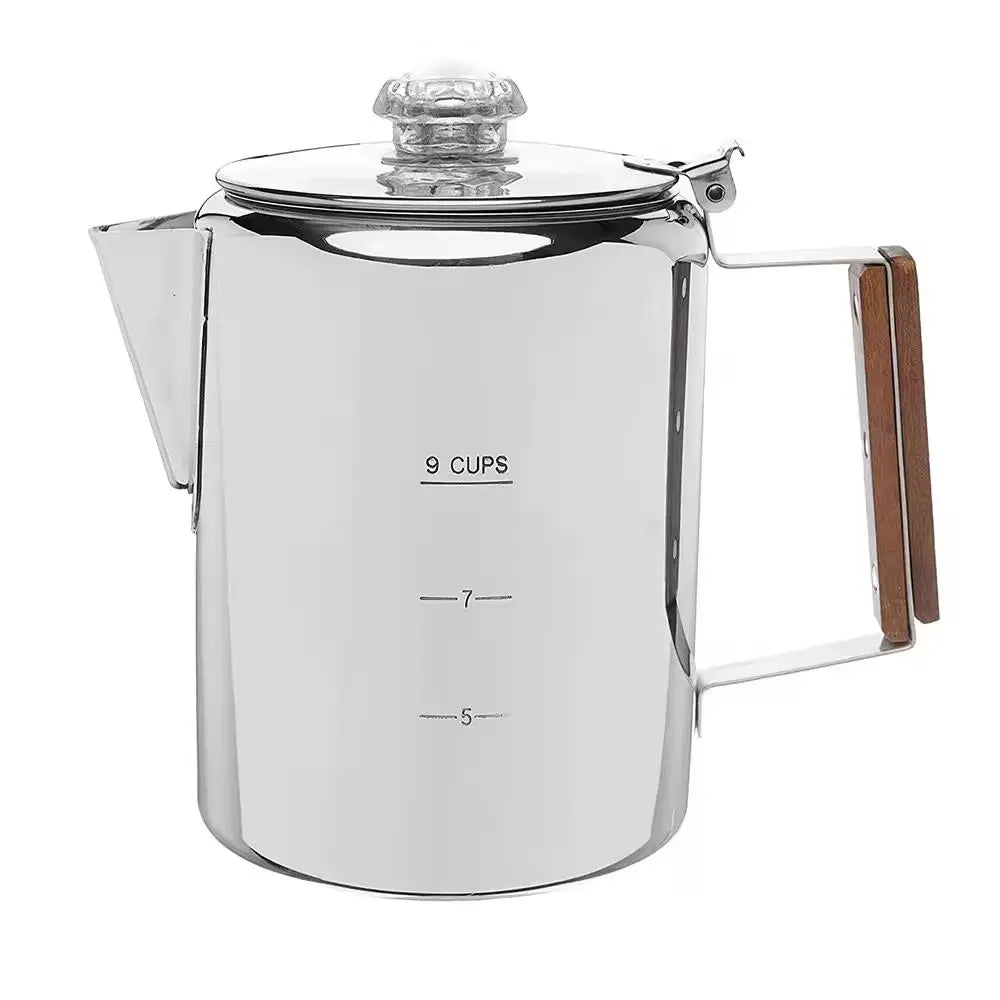 Custom Espresso Coffee Maker Moka Pot Outdoor Camping Coffee Pot Percolator Coffee Pot Percolator