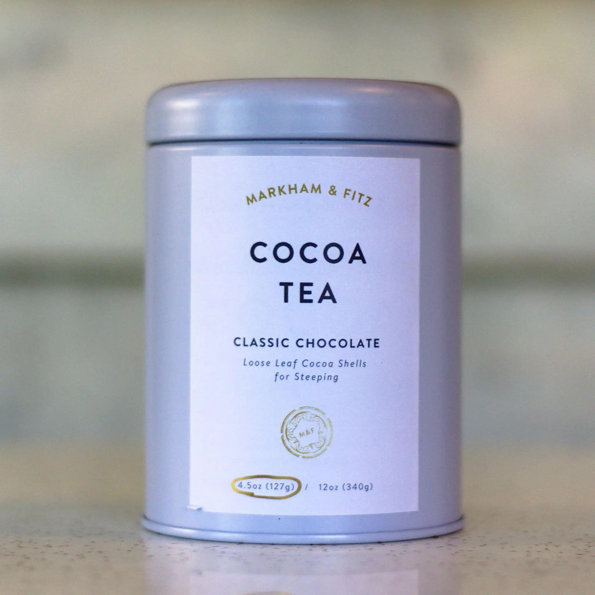 Wholesale Lata De Metal Decorative White-tea-tins Empty Powder Storage Can Cocoa Tea Container Tin Printed
