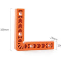 4 X 4 Inch 90 L Right Angle Positioner 90 Degree Stone Plate Splicing Fixer Straight Angle Ruler Corner Code Woodworking Scribe