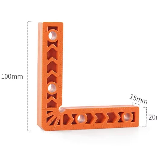 4 X 4 Inch 90 L Right Angle Positioner 90 Degree Stone Plate Splicing Fixer Straight Angle Ruler Corner Code Woodworking Scribe