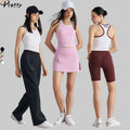 2025 Custom Logo Women'S Sports Tank Tops Gym Fitness Racerback Vest No Waist Exposed Fit Sleeveless Running Work Out Tops