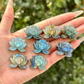 Wholesale Natural Crystal Stone Healing Stone Blue Flash Crystal Labradorite Lotus for Decoration