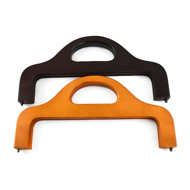 For Deepeel ZK755 Classic Style 30x15cm Handbag Accessories Bag with Wooden Frame Kiss Clasp Lock Handles