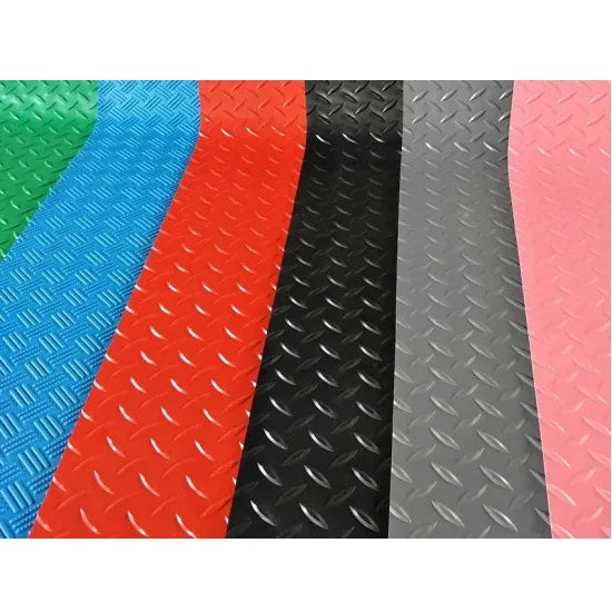 Free Sample 1.5mm Color Diamond Coin PVC Mat Floor
