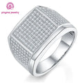 Wholesale Luxury Men's Hip Hop Moissanite Rings Iced Out White D VVS1 925 Silver Cut Diamond Stylish Jewelry for Men