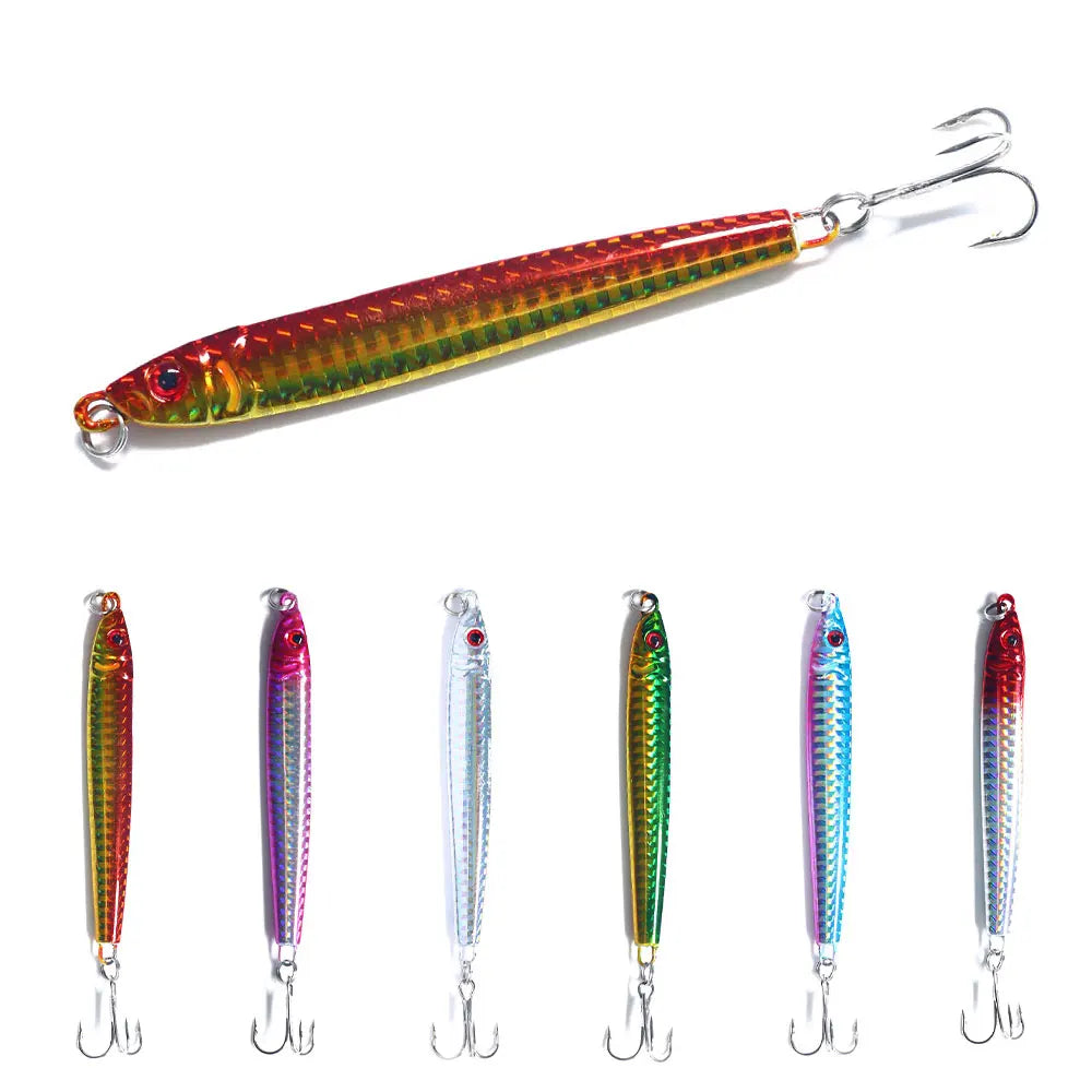 Hot Sale Lead Fishing Metal Jig Fishing Lure 40g Artificial Fishing Bait Artificial with Hook