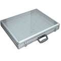 Key Locking Large Aluminum Tempered Glass Top Display Case Aluminum Glass Top Display Locking Travel Case