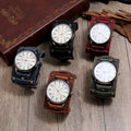 New Arrival Personality Cowhide Watch Bracelet Adjustable Punk Style Leather Vintage Watch for Men and Women