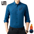 OEM Hot Selling Wholesale New Products Men Casual Autumn Winter Clothes Elegant Office Business Thick Shirts