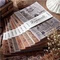 Retro Vintage DIY Decorative Journal Sticker Back Paper 30sheets/Lot UV Printed English Words Series Stationery Supplies