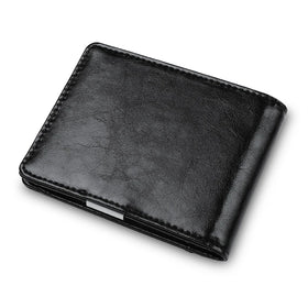 2024 Promotional Best Quality Black Slim Minimalist 6 Card Vintage Real Leather Man Wallet