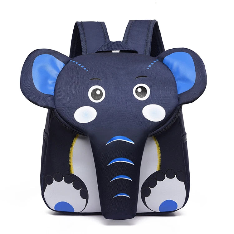 Handmade Personalized Cute Design Fashion 3d Cartoon Kids Zoo Animal Backpack
