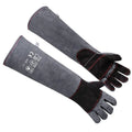 Professional Breathable Cowhide Split Leather Anti-bite Gloves Snake Lizard Animals Bite Gloves for Parrot Eagle
