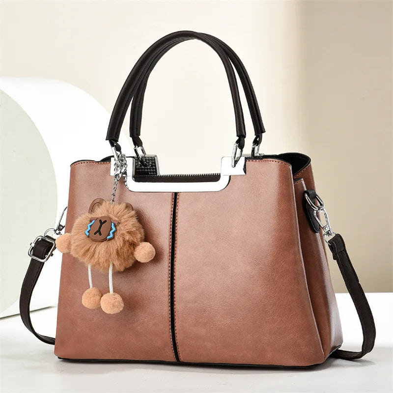 Factory In-Stock High-End Women's Handbag Large Capacity Crossbody Shoulder Bag Autumn PU Model 21373 MegaBDM