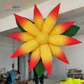 Custom Giant Inflatable Flower Balloon RGB LED Lights 210D Oxford Cloth 4-6ft Inflated Size Modern Brand Custom Advertising
