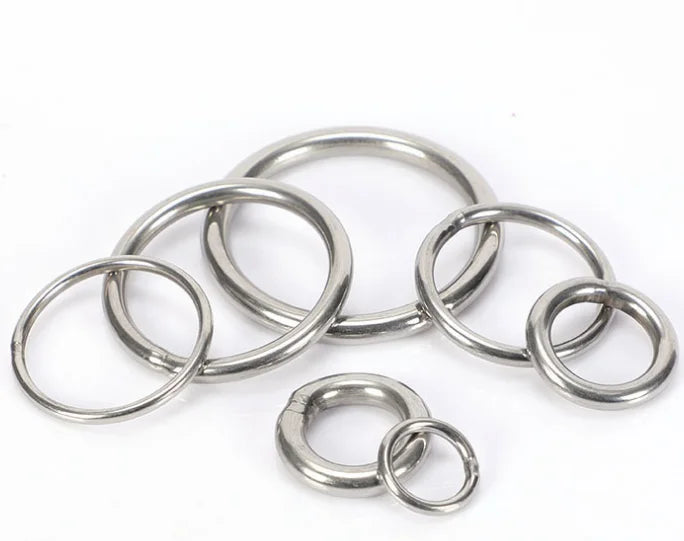 Customized 304/316 Stainless Steel Metal Seamless Welding Solid Round Circular O Ring