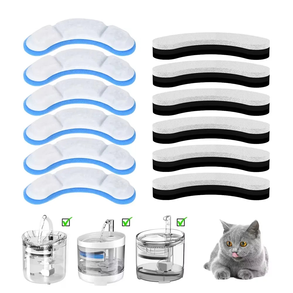 New Materials Pet Product Attachment Automatic Circulation Pet Water Fountain Filter Replacement Filter for Cat Fountain MegaBDM