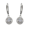 Wholesale Lever-Back Zircon Hoop Earrings Diamond Jewelry 925 Sterling Silver New Design Fine Jewelry Earrings