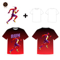 Tee Shirt Logo T-shirt Wholesale Sports Cool Quick Dry Marathon Tshirt Running 100% Polyester Custom Sublimation Printing