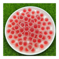 100Pcs/Bag 16MM Multicolor Half Hole Acrylic Loose Spacer Round Beads for Earring Jewelry Making Handicraft Accessories