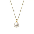 Genuine 925 Sterling Silver Box Link Chain Geometric Baroque Pearl Charms Pendant Necklace for Women