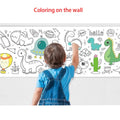 Custom Kid's Coloring Poster on Wall Fancy Coated Art Paper for Young Artists