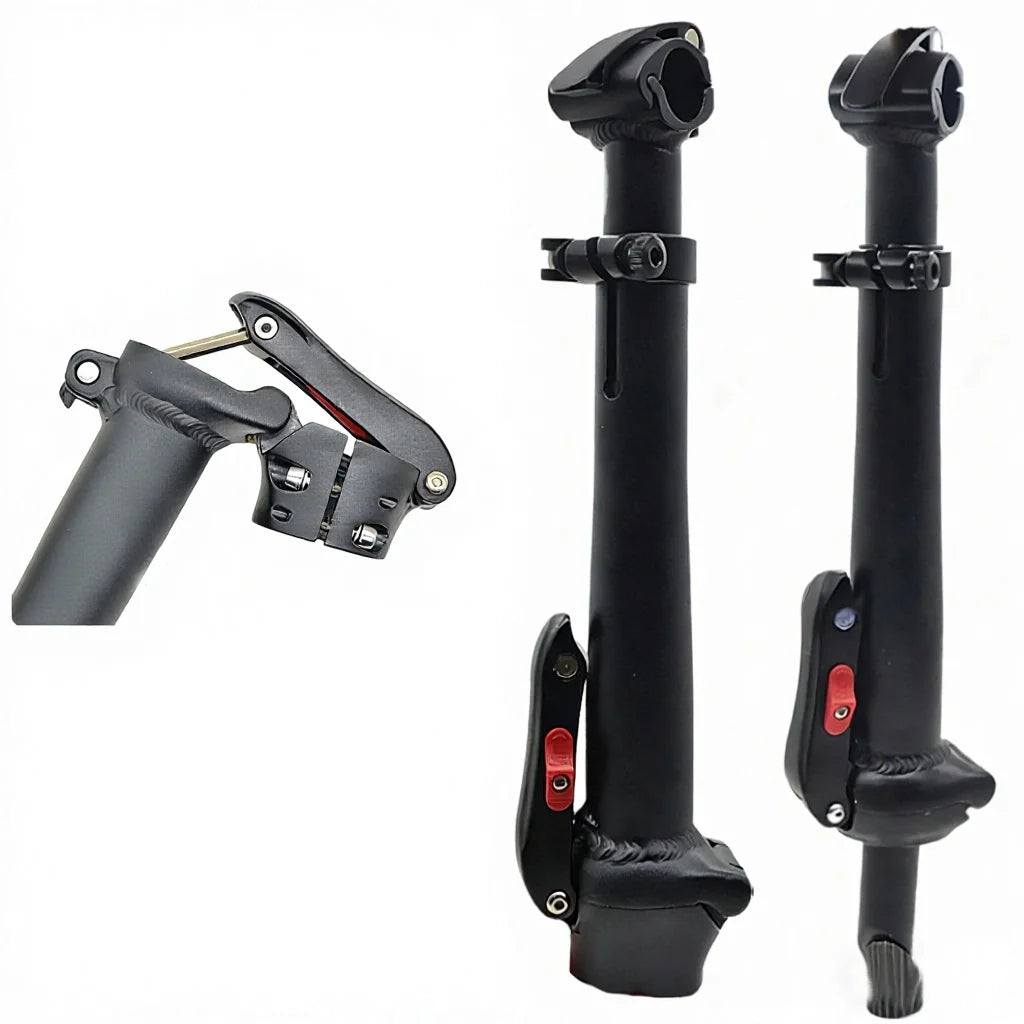 Folding Bike Stem Adjustable Handle Stem Aluminum with Tooth 25.4X28.6mm Bike Stem for Electric Folding Bicycle Bicycle Parts