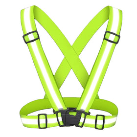 Superbsail Reflective Straps Night Work Security Running Cycling Safety Reflective Vest Visibility Reflective for Scooter & Bike