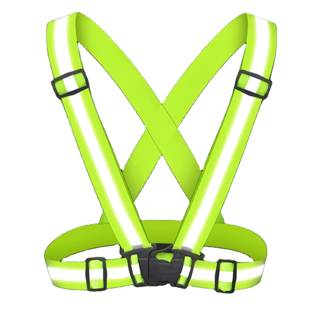 Superbsail Reflective Straps Night Work Security Running Cycling Safety Reflective Vest Visibility Reflective for Scooter & Bike