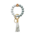 Silicone Beads Chains Key Ring Wristlet Keychain Fine Fashion Jewelry Bracelets Bangles