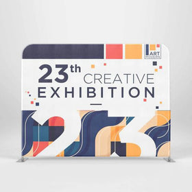 Foldable Decorative Background Frame Customized Elastic Fabric Cover Aluminum Frame Exhibition Stand