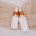 20ml Opal White Dropper Bottle Glass 50ml with Bamboo Lid