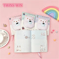 Carton Adult Anti Stress Colouring Drawing Bear Books  Diary Book Hard Cover Planner Notebook 2411