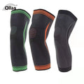 HX059 Full Leg Compression Sleeve Flexible Long Knee Support Protector for Running and Basketball Knee Pads Brace