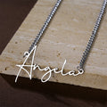 Customized Personalize Custom Name Necklace Stainless Steel 18k Gold Plated Women Fashion Necklace
