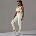 New Style Womens Seamless Leggings Set Custom logo High Waisted Leggings Set for Women