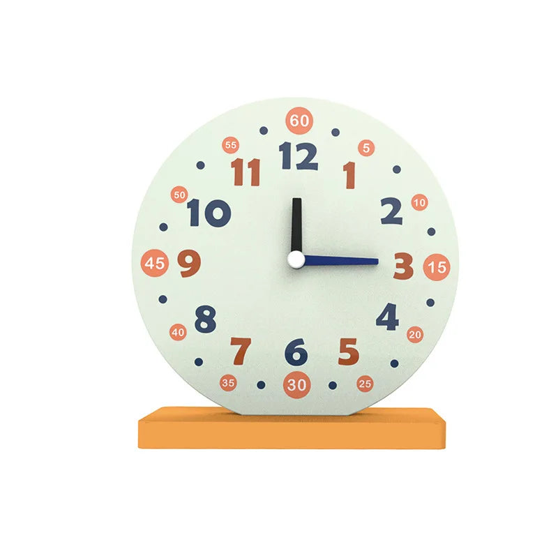 2026 New Arrival Children's Wooden Clock Teaching Children Learning Wooden Montessori Educational Mathematics Clocks Toys