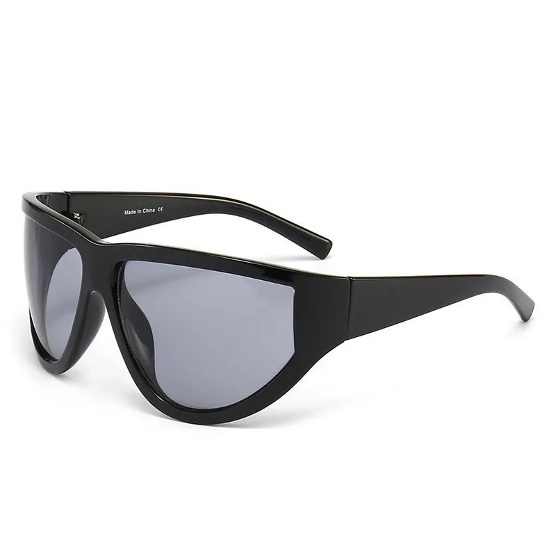 LvCong 2024 Summer New Arrivals Outdoor Cycling Sport Punk Y2k Futuristic Big Shapes Sunglasses