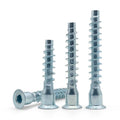 Carbon Steel Galvanized Flat Head Hex Socket Flat Square Confirmat Screws Furniture Connecting Furniture Screw
