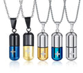 Aimgal Fashion Jewelry 316 Stainless Steel PVD Plated 18K Gold DIY Tarnish-Free Capsule Perfume Bottle Pendant