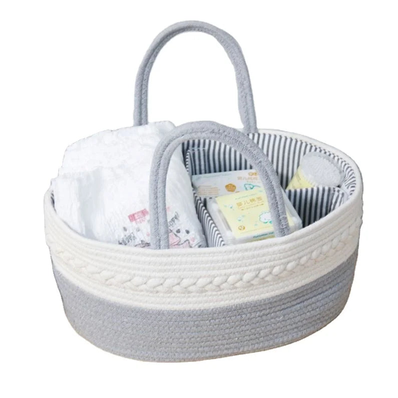 Factory Custom Multifunctional Storage Basket with Hook Cotton Rope Material Size L Colorful and From China