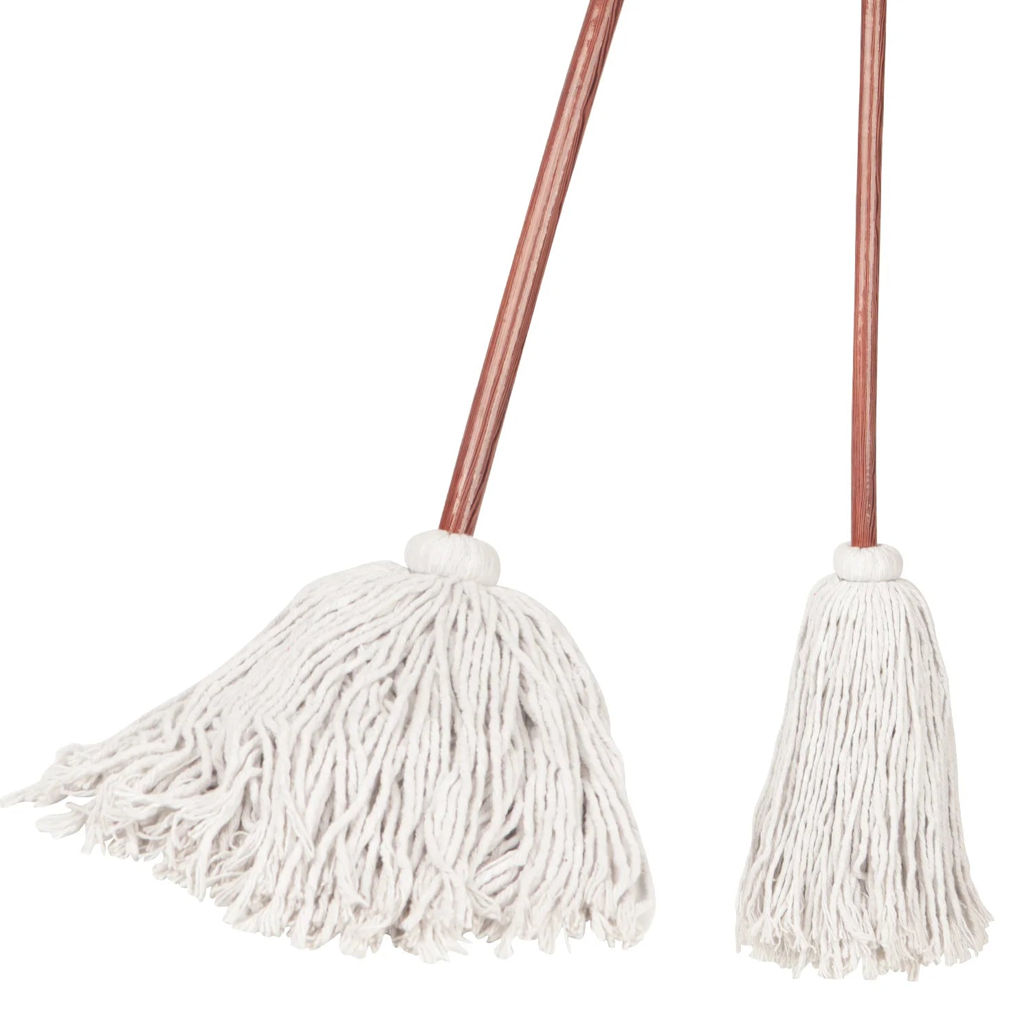 Custom Hand Twisted Cotton Mop with Wooden Handle Durable Household Floor Cleaning Mop for Hardwood Tile Floors