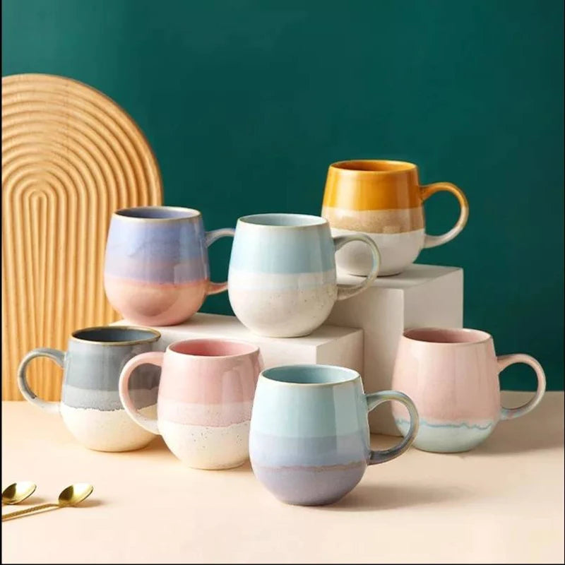 Bulk Creative Milk Coffee Ceramic Mug Handmade for Breakfast