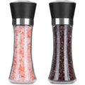 Best Price Kitchen Adjustable Manual Spice Mill Glass Bottle Ceramic Core Stainless Steel Salt and Pepper Grinder Set