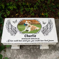 Customized Memorial Bench White Resin Cemetery Seat with Cross Symbol and Personalized Inscription for Garden Tribute