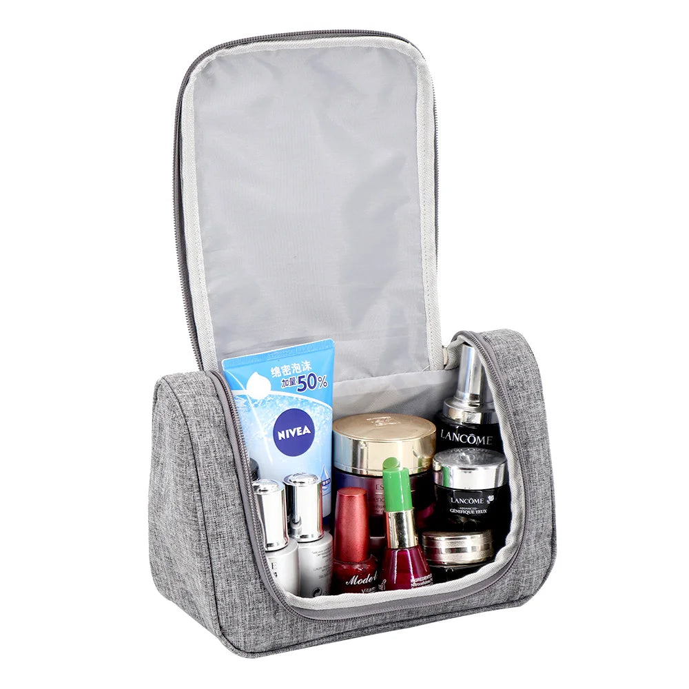 Unisex Travel Cosmetic Storage Bag with Logo Custom Skincare Toilet Make up Organizer Zipper Bag in Bag Business Gifts